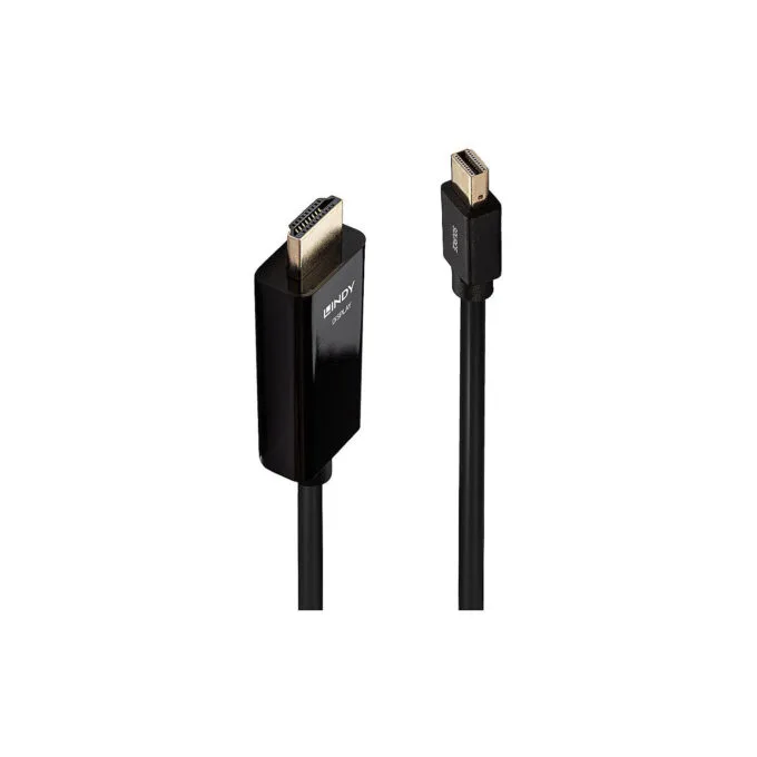 LINDY Mini-DisplayPort an HDMI Kabel 4K30 (DP: passiv) 3m — image 1