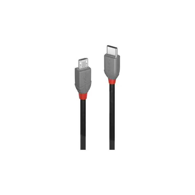 LINDY USB 2.0 Kabel Typ C Micro-B Anthra Line M M 0.5m — image 1
