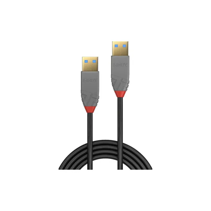 LINDY USB 3.2 Kabel Typ A A Anthra Line M M 2m — image 2