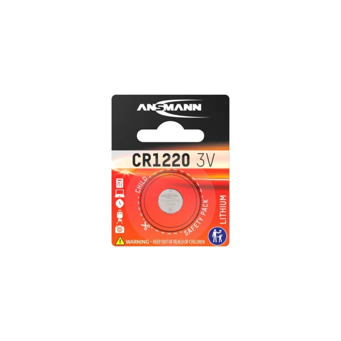 Lithium button cell CR-1220, battery — image 1