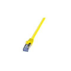 LogiLink Cat6A RJ45 Patch Cable - CQ3037S - 1m Yellow, S/FTP, LSZH, 10G