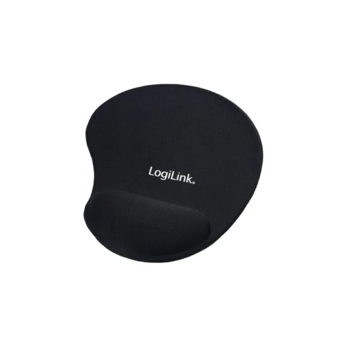 LogiLink Gel Mouse Pad - Silicone Gel Wrist Rest - Black, Non-Slip Base — image 2