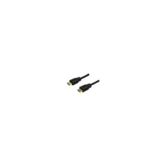 LogiLink HDMI Cable A-to-A, Ethernet - 1.0 m - Black, Gold-Plated Contacts
