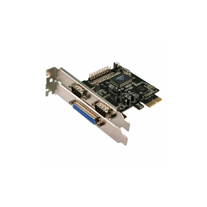 LogiLink PC0033 PCIe x1 2x Serial RS232 + 1x Parallel — image 1