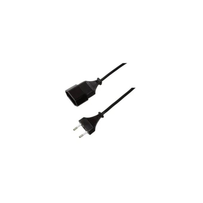 LogiLink Power Extension Cable - CP123 - Euro CEE7/16 to CEE7/16, 2m, Black — image 2