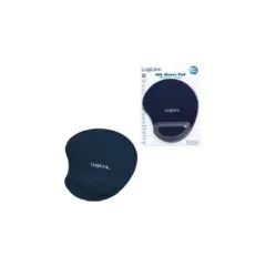LogiLink Silicone Gel Wrist Rest Mouse Pad - Blue