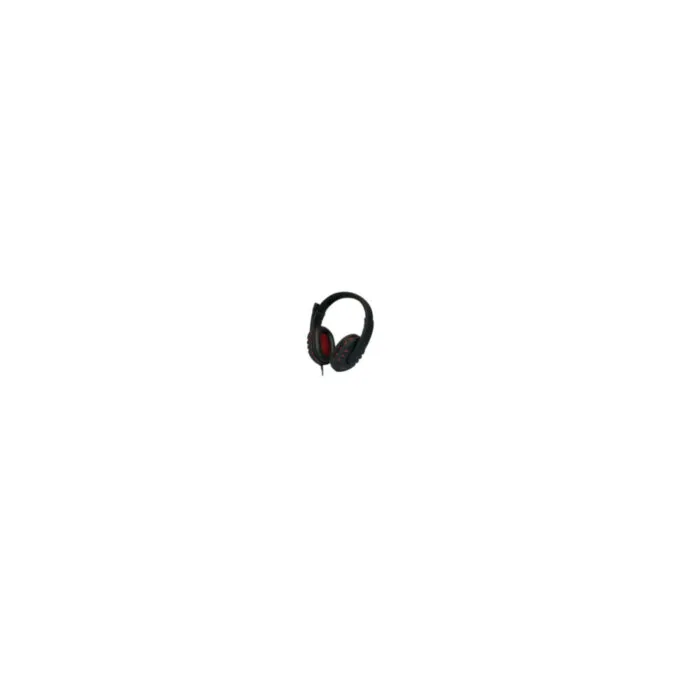LogiLink Stereo Headset HS0033 - USB Wired Over-Ear Headset, Boom Microphone, Black/Red — image 1