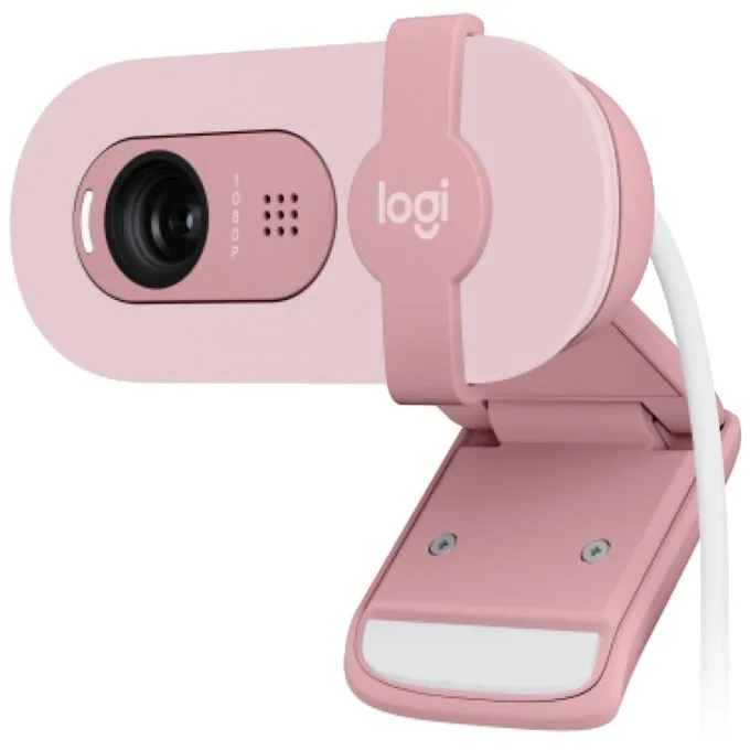 Logitech BRIO 100 - Rose - 2 MP Full HD webcam, 1080p/30fps & 720p, USB — image 3