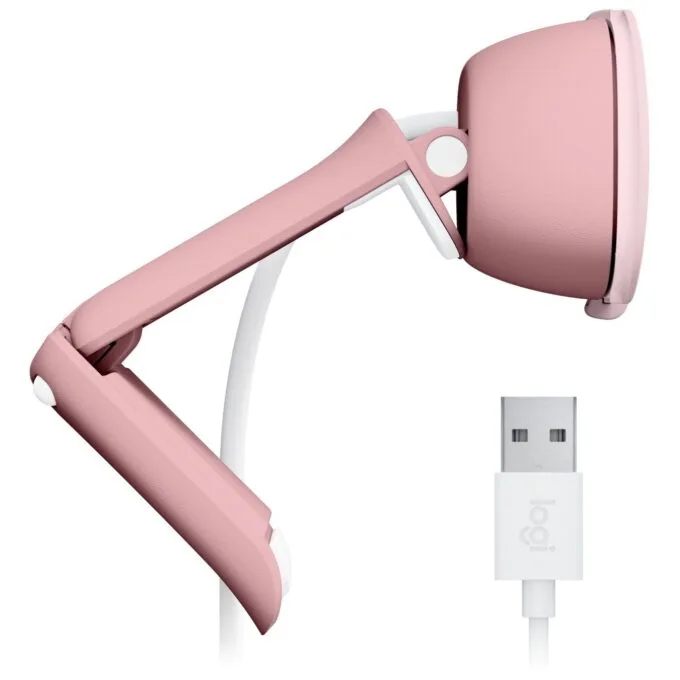Logitech BRIO 100 - Rose - 2 MP Full HD webcam, 1080p/30fps & 720p, USB — image 5