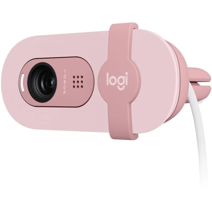 Logitech BRIO 100 - Rose - 2 MP Full HD webcam, 1080p/30fps & 720p, USB — image 6