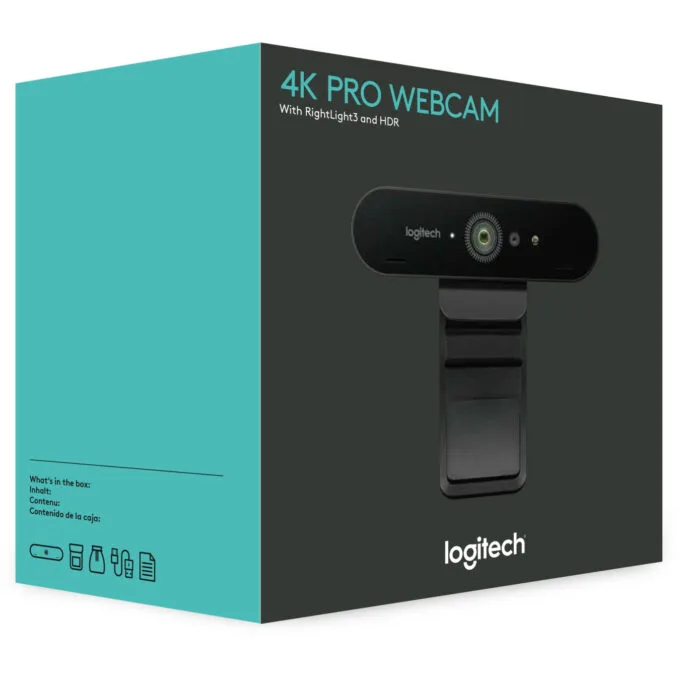 Logitech BRIO 4K Ultra HD Webcam - BRIO - 4K/2160p, 90 fps, USB-C, Dual Mics, Black — image 8