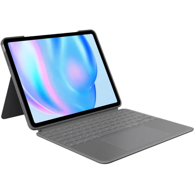 Logitech Combo Touch - iPad Air 13-inch (M2) - Oxford Grey Keyboard Case with Trackpad & Smart Connector — image 1