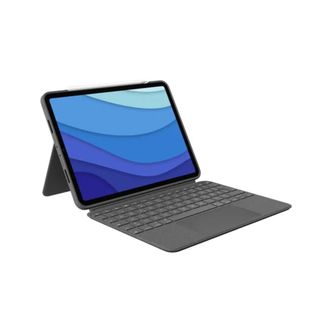 Logitech Combo Touch - iPad Pro 11 (1st/2nd/3rd Gen) - Oxford Gray, German QWERTZ Keyboard, Trackpad, Smart Connector — image 1