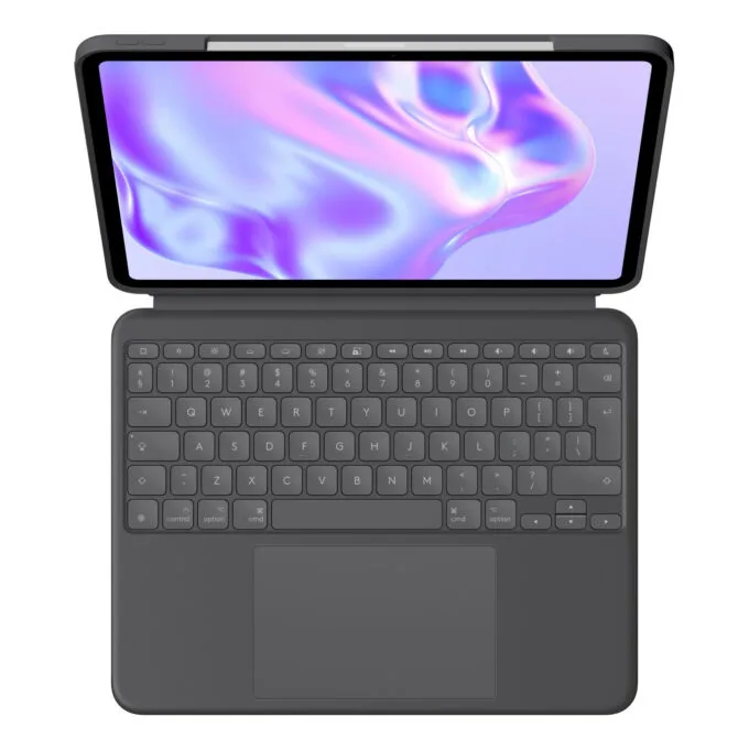 Logitech Combo Touch - iPad Pro 13-inch (M4) - Graphite Keyboard Case with Trackpad, Smart Connector — image 2