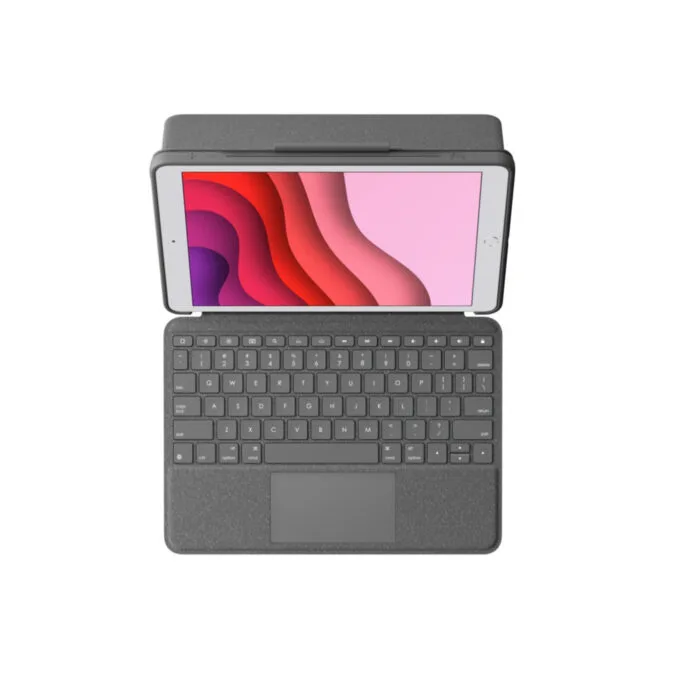 Logitech Combo Touch Keyboard Case - 920-009624 - Graphite, German QWERTZ, Smart Connector, Backlit Trackpad — image 2