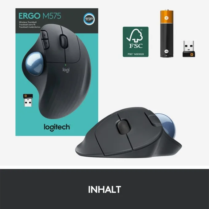 Logitech ERGO M575 Wireless Trackball Graphit - 910-006197 — image 5