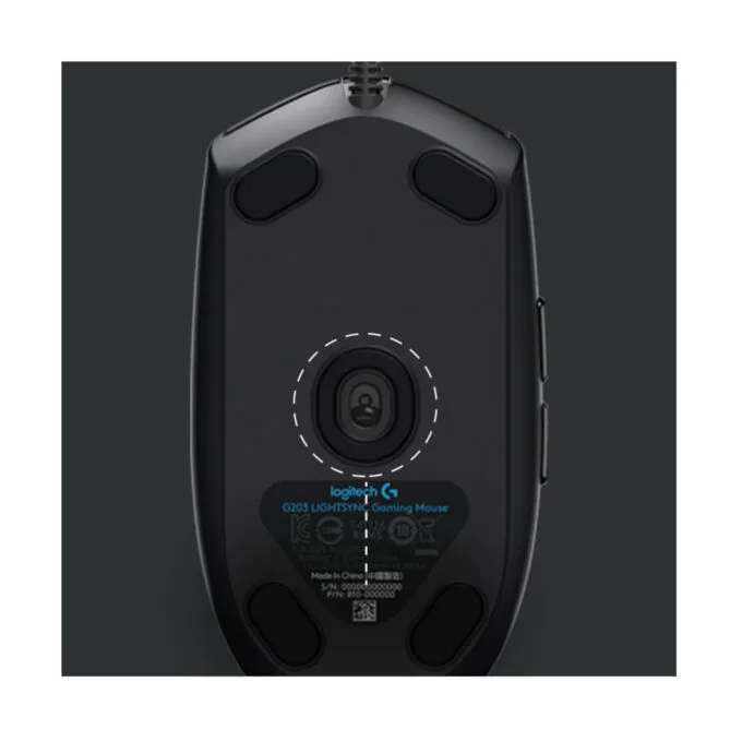 Logitech G203 LIGHTSYNC Wired Gaming Mouse - 910-005796 - Black — image 3