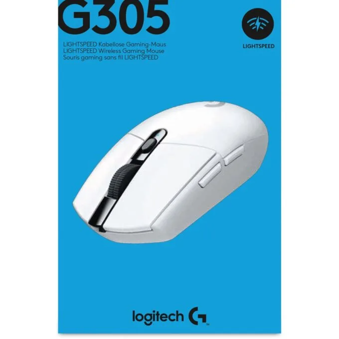 Logitech G305 Gaming Mouse Wireless white - G305 - Ambidextrous, 12k DPI, 2.4 GHz — image 6