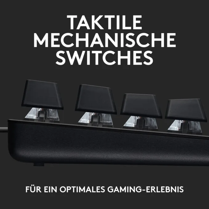 Logitech G413 SE - Mechanical Gaming Keyboard - Black, Swiss QWERTZ, Wired USB, White LED — image 12