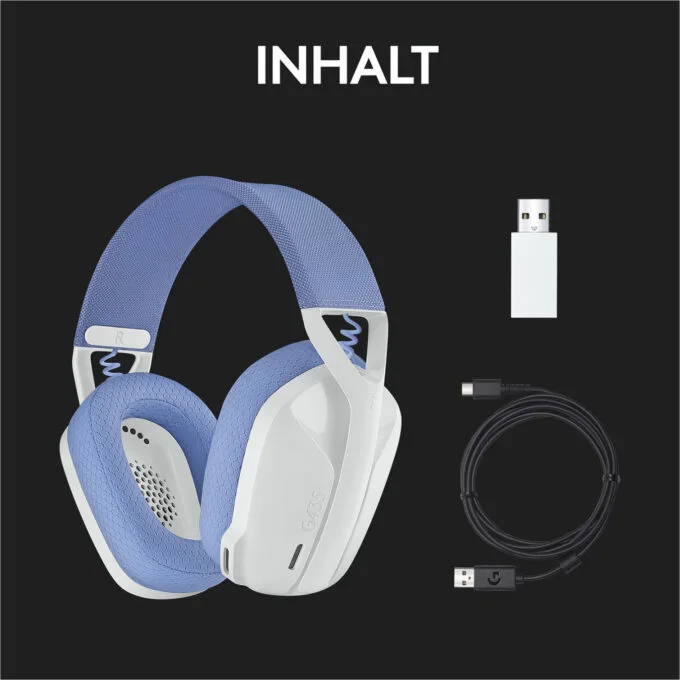 Logitech G435 LIGHTSPEED Wireless Gaming Headset - G435 - Dual 2.4GHz & Bluetooth, Off-White/Lilac, Discord Certified — image 11