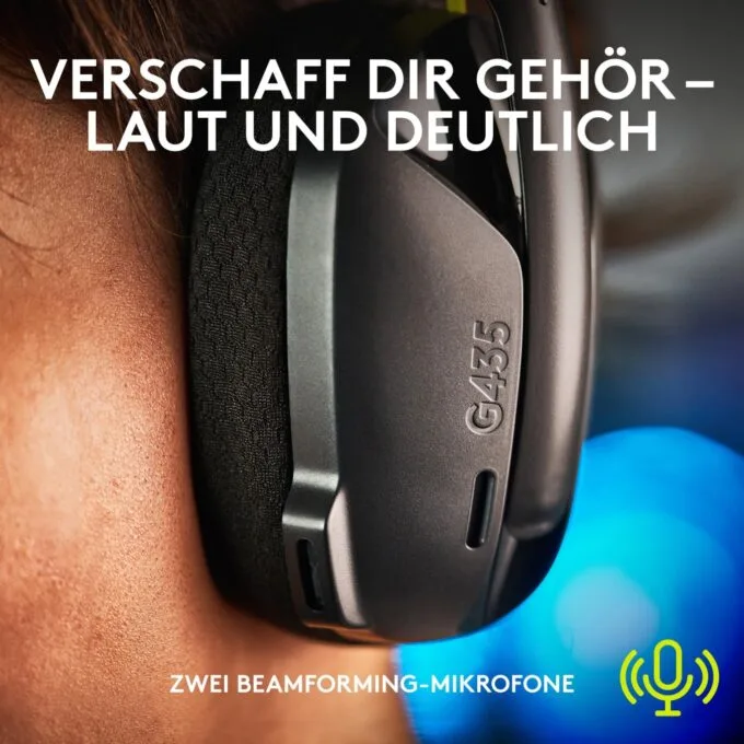 Logitech G435 Wireless Gaming Headset - LIGHTSPEED + Bluetooth — image 3
