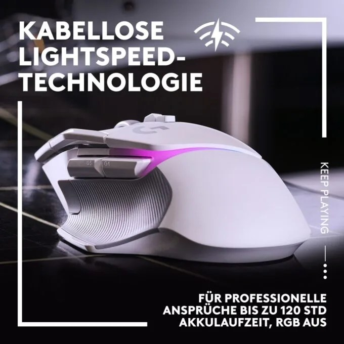 Logitech G502 X PLUS - EER2 - White Premium Wireless Mouse — image 3