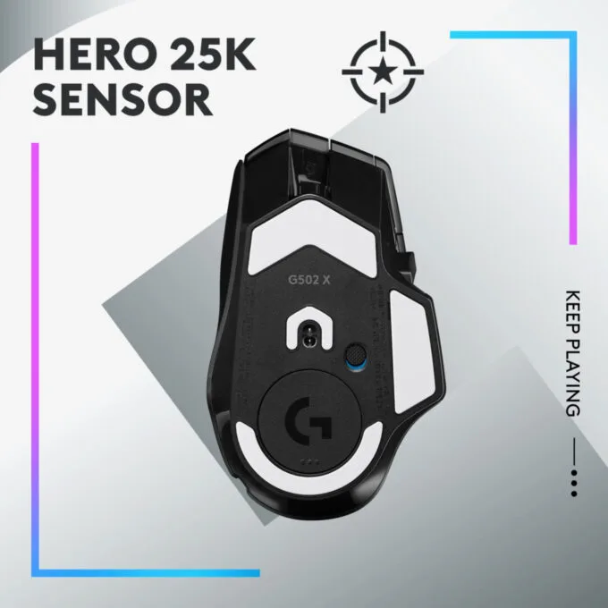 Logitech G502 X Plus Wireless Gaming Mouse - HERO 25K, LIGHTFORCE, 13 Buttons — image 4