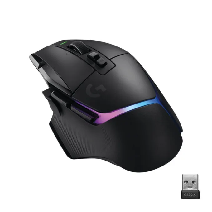 Logitech G502 X Plus Wireless Gaming Mouse - HERO 25K, LIGHTFORCE, 13 Buttons — image 1