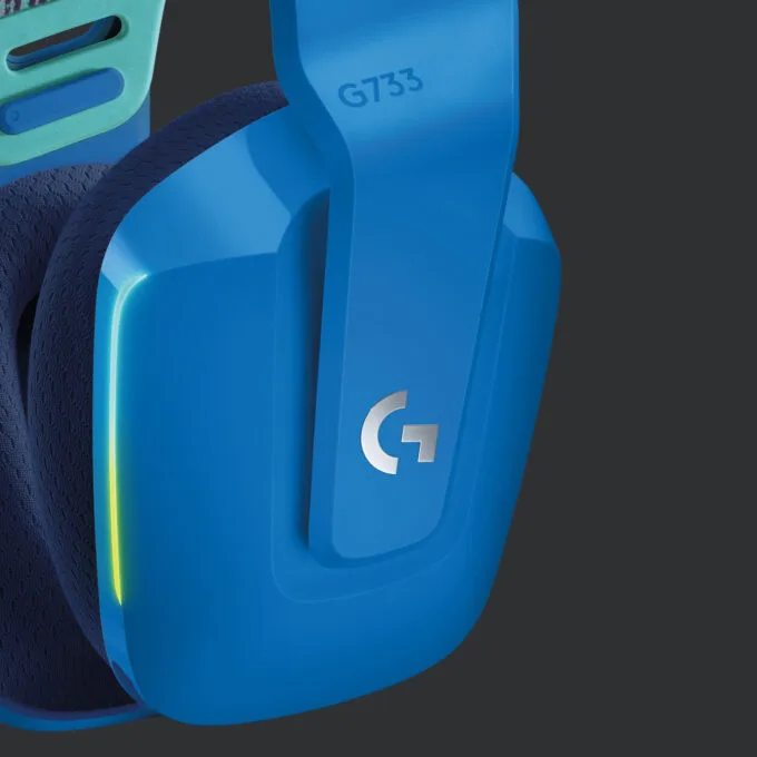 Logitech G733 LIGHTSPEED Wireless RGB Gaming Headset - Blue - DTS Headphone:X, 2.4 GHz, 29h Battery — image 11
