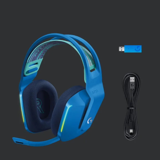 Logitech G733 LIGHTSPEED Wireless RGB Gaming Headset - Blue - DTS Headphone:X, 2.4 GHz, 29h Battery — image 13