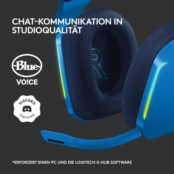Logitech G733 LIGHTSPEED Wireless RGB Gaming Headset - Blue - DTS Headphone:X, 2.4 GHz, 29h Battery — image 7