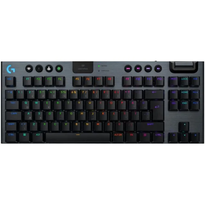 Logitech G915 X LIGHTSPEED TKL Wireless Gaming Keyboard Black (US) - G915 - Per-Key RGB, Tri-Mode, 87% — image 1