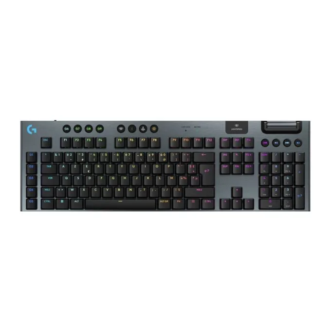 Logitech G915 X LIGHTSPEED Wireless Gaming Keyboard Black (FR) - G915 - AZERTY, Per-Key RGB, Tri-Mode USB/Bluetooth/2.4G — image 1