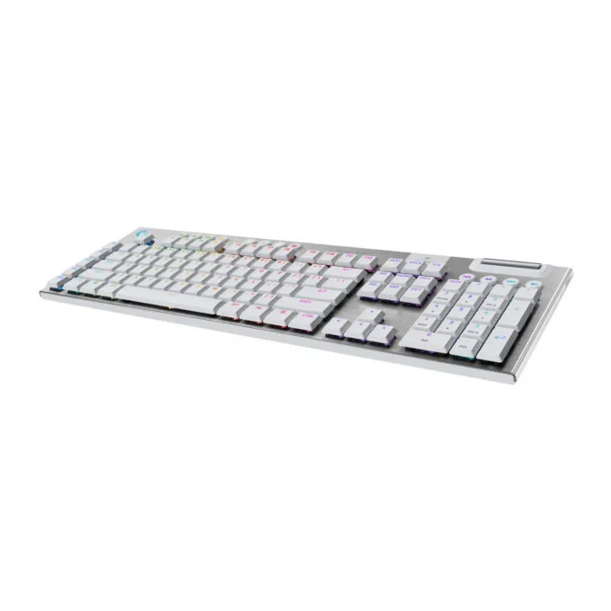Logitech G915 X LIGHTSPEED Wireless Gaming Keyboard - White - Low-Profile GL Tactile, Per-Key RGB, Tri-Mode — image 2