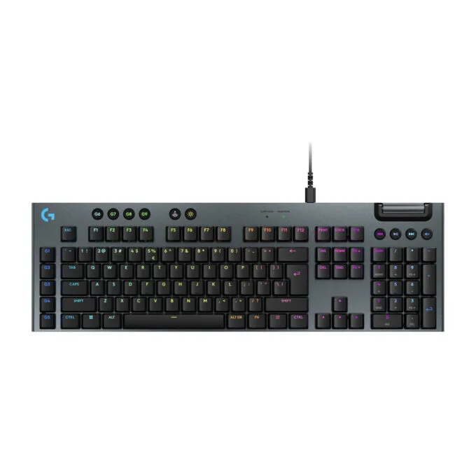Logitech G915 X - Wired Low-Profile Mechanical Gaming Keyboard - Black, US QWERTY, Per-Key RGB — image 1