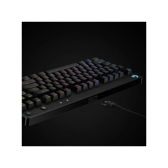 Logitech Gaming Pro USB Qwertz GX Blue mechanical kabelgebunden black - Black, GX Blue mechanical, Wired USB — image 2