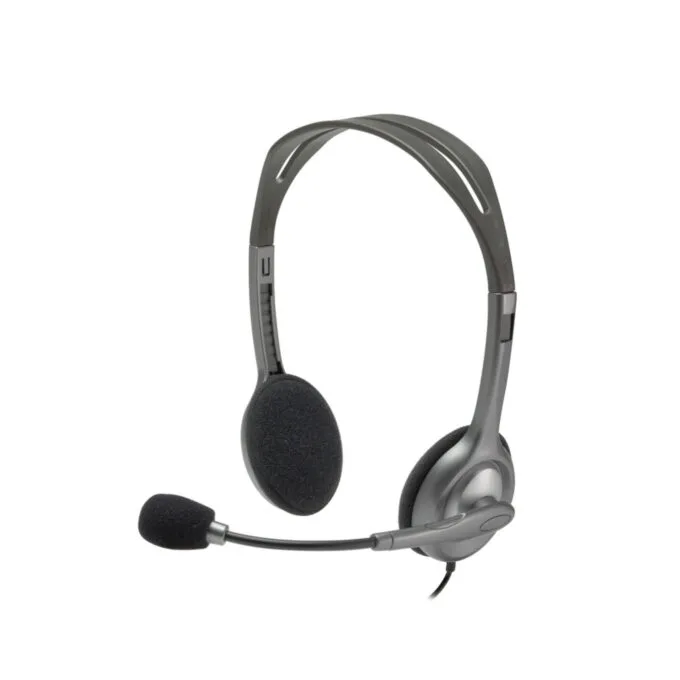 Logitech H110 Headset 981-000271 Wired Stereo 3.5mm On-ear Boom Mic — image 1