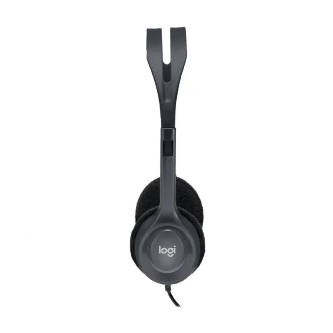 Logitech H111 981-000593 Wired On-Ear Headset Grey 3.5mm Boom Mic 2.35m — image 4