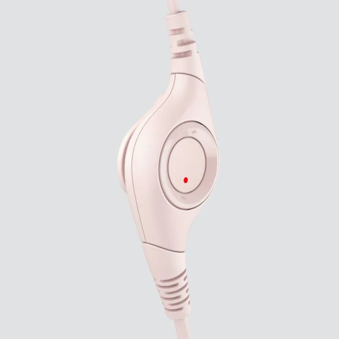 Logitech H390 USB-A Wired On-Ear Headset - Rose, Boom Microphone, In-line Mute & Rotary Volume, 1.9m Cable — image 10