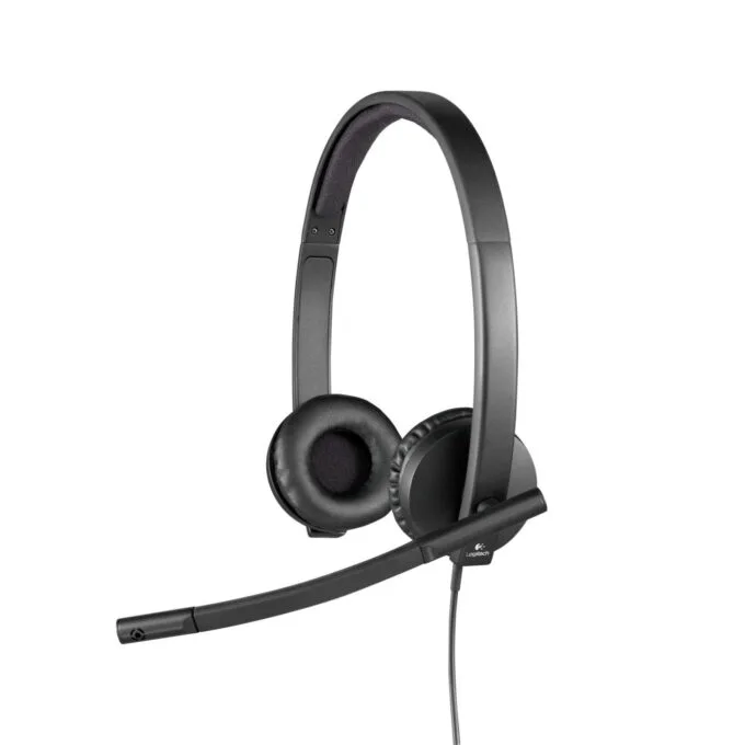 Logitech H570e Stereo Headset - 981-000575 - USB-A Wired Black On-ear Noise-Canceling Mic — image 3