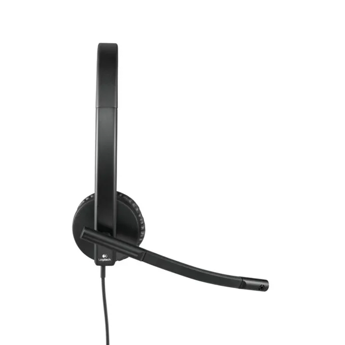 Logitech H570e Stereo Headset - 981-000575 - USB-A Wired Black On-ear Noise-Canceling Mic — image 4