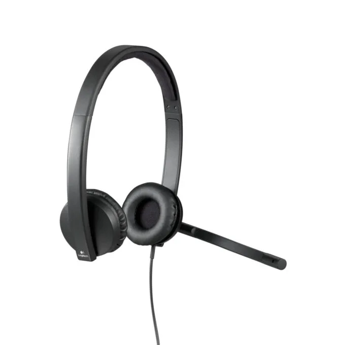 Logitech H570e Stereo Headset - 981-000575 - USB-A Wired Black On-ear Noise-Canceling Mic — image 6