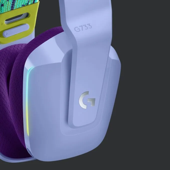 Logitech Headset G733 - G733 - Lilac Wireless Gaming Headset, 2.4 GHz, DTS Headphone:X 2.0 — image 11