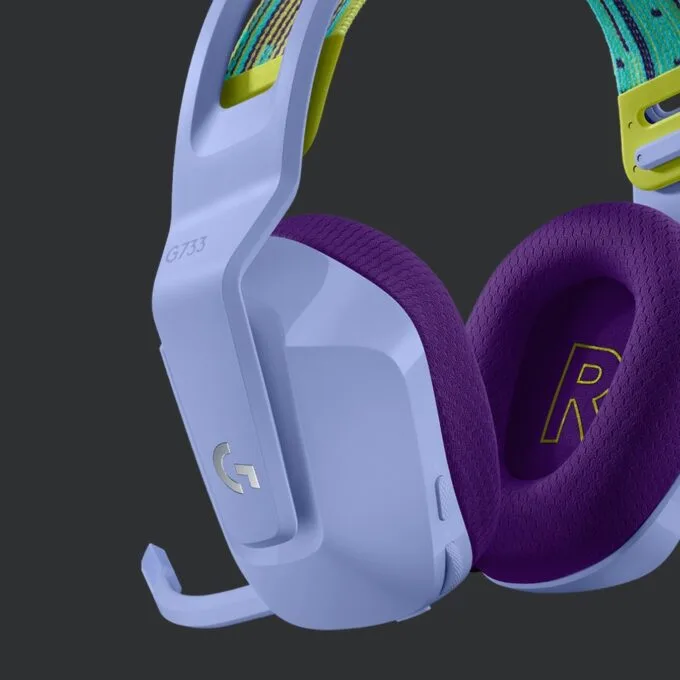 Logitech Headset G733 - G733 - Lilac Wireless Gaming Headset, 2.4 GHz, DTS Headphone:X 2.0 — image 12