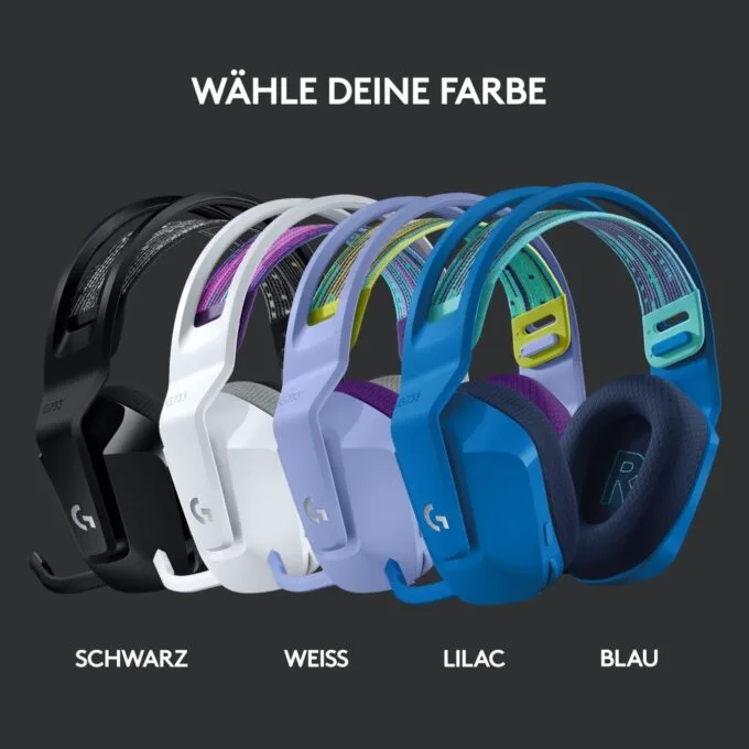 Logitech Headset G733 - G733 - Lilac Wireless Gaming Headset, 2.4 GHz, DTS Headphone:X 2.0 — image 5