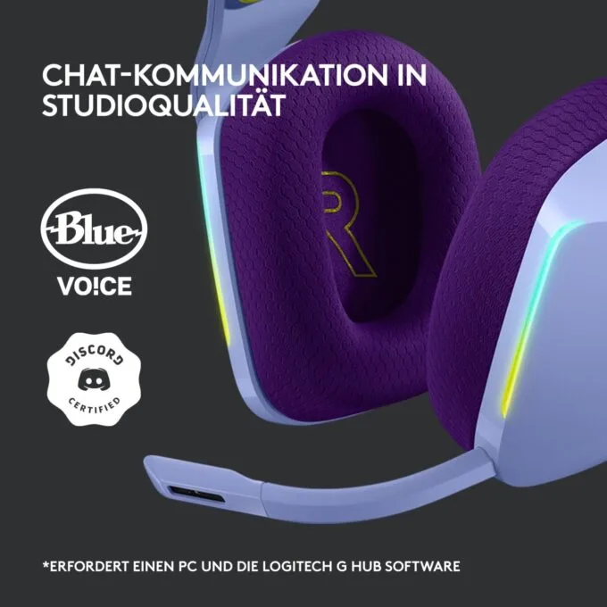 Logitech Headset G733 - G733 - Lilac Wireless Gaming Headset, 2.4 GHz, DTS Headphone:X 2.0 — image 7