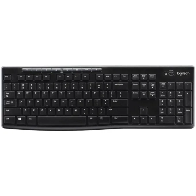 Logitech K270 Wireless Keyboard US Layout - K270 - 2.4 GHz dongle, Windows legends, 100% Full-size, Scissor switches — image 4
