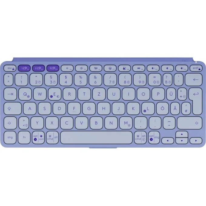 LOGITECH Keys-To-Go 2 Lilac (DE) - Wireless Bluetooth Mini Keyboard, Scissor Switch, German QWERTZ, 2x CR2032, 10 m range — image 2