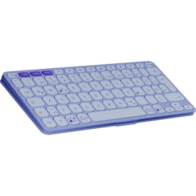 LOGITECH Keys-To-Go 2 Lilac (DE) - Wireless Bluetooth Mini Keyboard, Scissor Switch, German QWERTZ, 2x CR2032, 10 m range — image 5