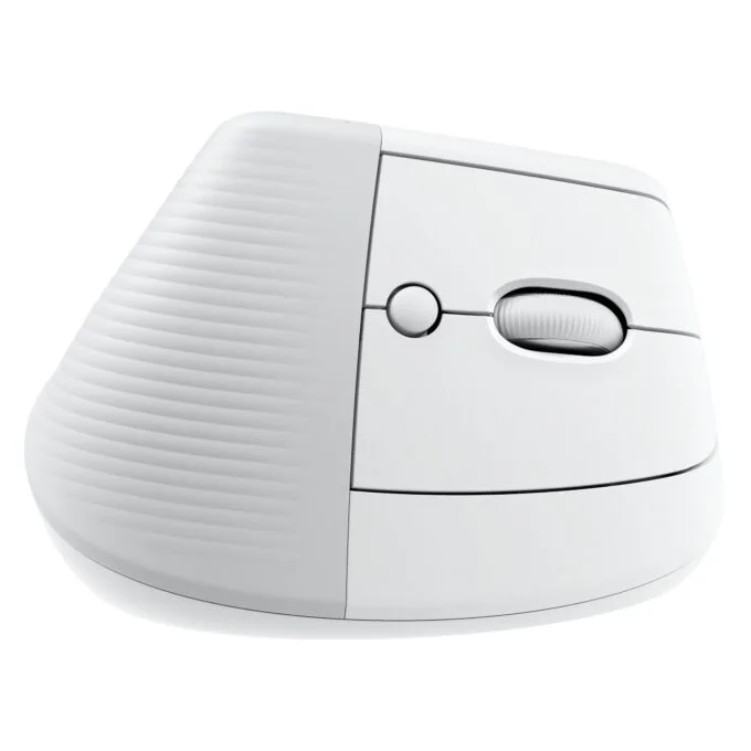 Logitech Lift for Business - Vertical Ergonomic Right-Hand Mouse - Off-White, Bluetooth & Logi Bolt 2.4GHz, 4000 DPI — image 6